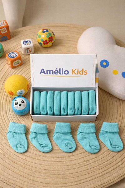 Amélio Kids Organic Cotton Unisex 5-Piece Boxed Premium Newborn Baby & Childr...