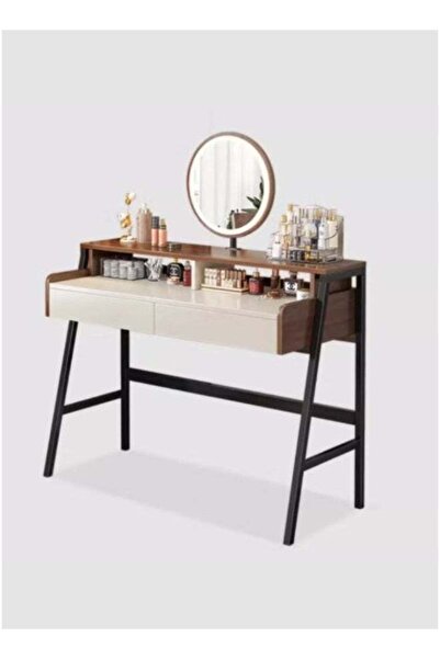 EXPERT طاولة تزيين عصرية مزودة بمرآة بإضاءة LED