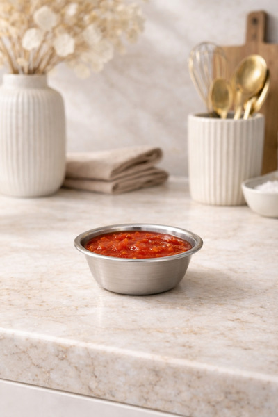 DİVAYS Stainless Steel Sauce Bowl & Condiment Container Mini Bowl 1 Piece