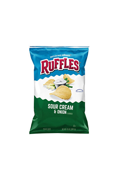 Ruffles كريمة حامضة وبصل 6.35 أونصة