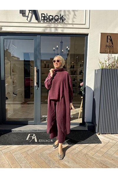 QOOQ STORE 26SS221 Axis Kadın Takım Bordo