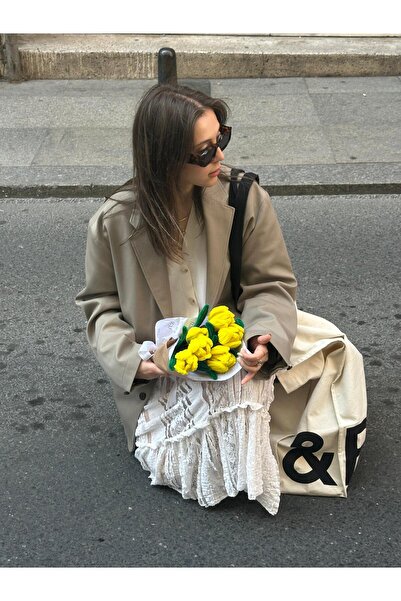 Olen Made DIY LALE Yapım Seti – Şönil Tel El Yapımı Buket Hobi Kiti