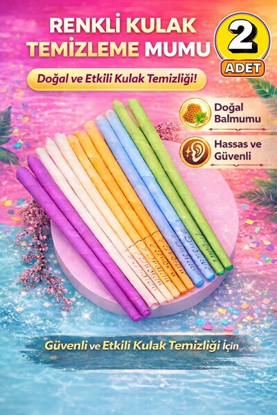 Filkete Kulak Temizleme Mumu Seti 1 Çift 2 Adet