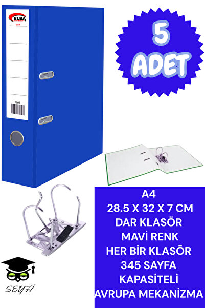 SEYFİKİRTASİYE A4 ОФІСНИЙ ПАПЕРОВИЙ КЛАСОР ДЛЯ ОРГАНІЗАЦІЇ ДОКУМЕНТІВ ДВОЙНИЙ...