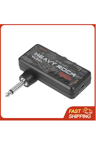 Choice مضخم صوت مدمج مزود بمقبس جيتار وسماعات رأس وتأثير تشويه صوتي ومدخل مسا...