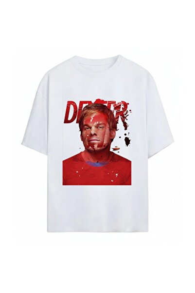 SVART WEAR Тениска Декстър с принт, унисекс, овърсайз, 100% памук