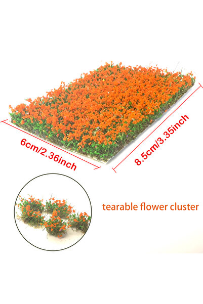 Choice7 مجموعة زهور اصطناعية ملونة 9، 10 مم، مجموعة نباتية، خصلات عشب قابلة ل...