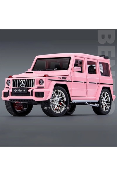 Choice G63 Pink 1:24 G63 GLE350 Toy Car Model Alloy Diecast Pull Back Doors O...