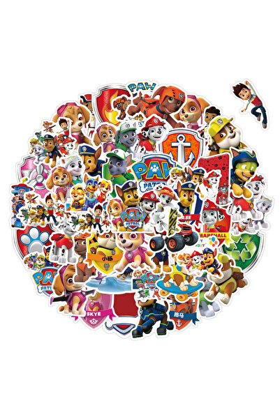 Choice 50 قطعة من ملصقات باو باترول، ملصقات كرتونية من مادة PVC، ألعاب، زينة ...