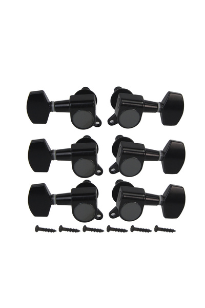 Choice1 Black 3L3R FLEOR 6 Pieces Acoustic Guitar Tuning Pegs 3L3R Sealed Mac...