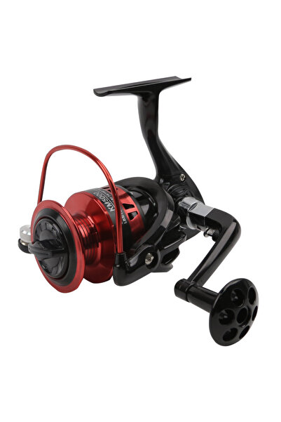 Choice6 بكرة صيد دوارة من سلسلة 1000، 13 محملًا أحمر، نسبة تروس 5.2:1، بكرة ص...