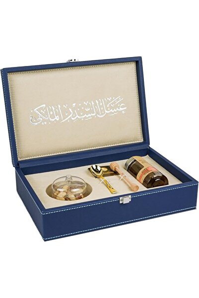 Al Malaky Royal علبة عسل من جلد الأزرق تحتوي على 140 غرام من عسل السدر الإمار...