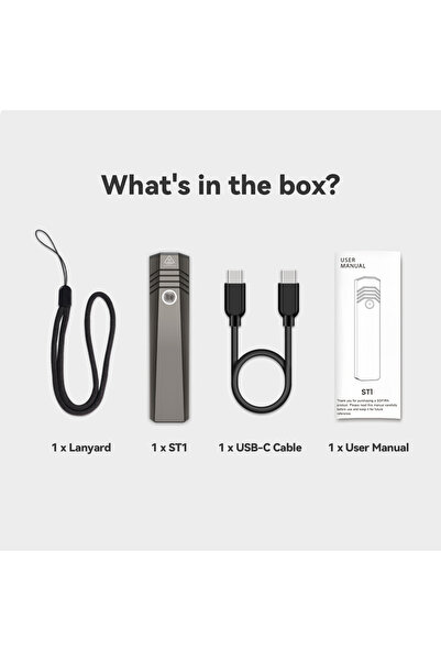 Choice Black SOFIRN ST1 Pket 1500lm 226m Flashlight USB C Rechargeable Square...