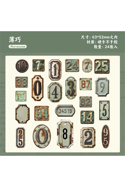 Choice5 مجموعة ملصقات مكونة من 24 قطعة من الحروف الأبجدية والأرقام والرموز ال...