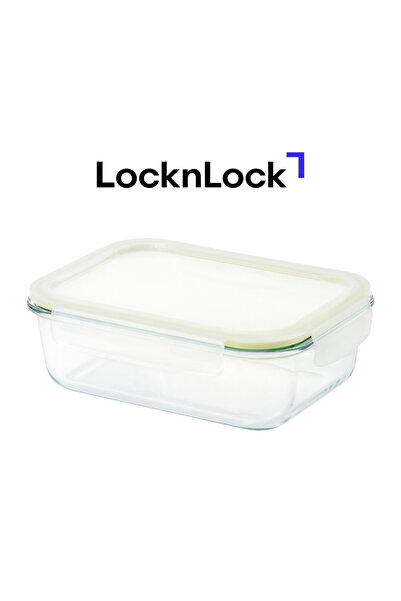 locknlock Fresh Oven-Safe Glass Rectangular Container 1480ml – Airtight, Leak...