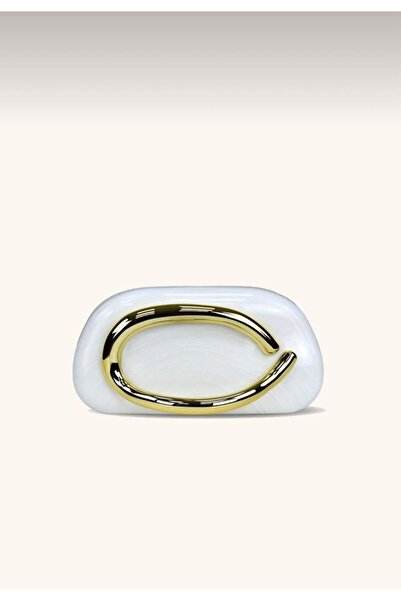 gül sezgin butik Women's White Mirror Model Trend Mika Evening Dress Bag |   ...