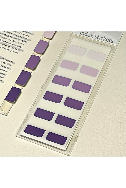 Choice3 Purple 120pcs of Gradient Writable Index Tabs, Versatile Colored Stic...