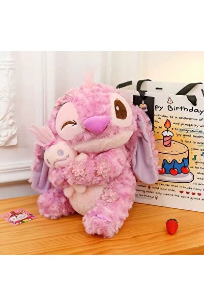 Choice1 دمية ستيتش وبري ، مقاس 25 سم، باللونين الأسود والرمادي، ناعمة الملمس،...