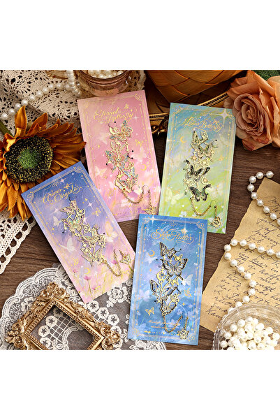 choice2 full set Star Butterfly Group Retro Hollow Metal Bookmark Student Rea...