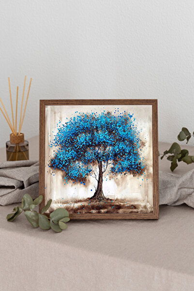 Dekorsiahome Τετράγωνος πίνακας με ξύλινο πλαίσιο TK3432