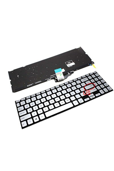 ASUS VivoBook X509FA Ασημί πληκτρολόγιο με οπίσθιο φωτισμό, διάταξη ΗΠΑ χωρίς...