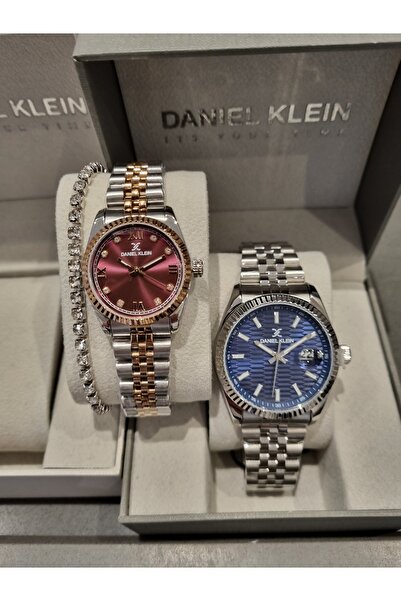 Daniel Klein New Model Dark Blue and Navy Blue Dial Limited Edition Lover's W...