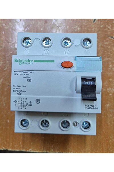 Schneider Electric 4x125A 30mA AC Tipi Kaçak Akım Rölesi