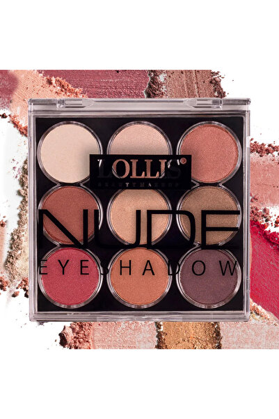 Lollis Nude 9 Culori Paletă Farduri de Pleoape