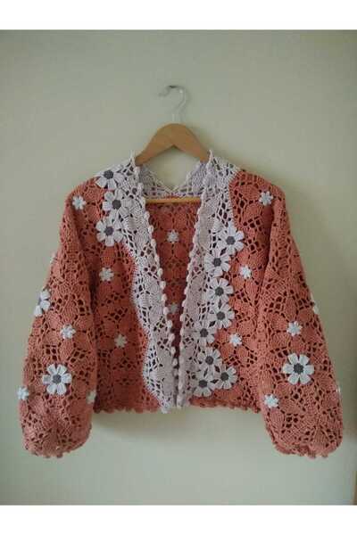 Guashe Hand Knitted Motif Cardigan