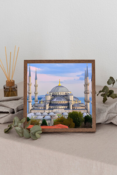 Dekorsiahome Τετράγωνος πίνακας με ξύλινο πλαίσιο TK3437