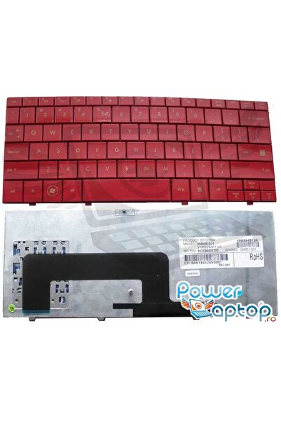 HP Mini 701 keyboard red