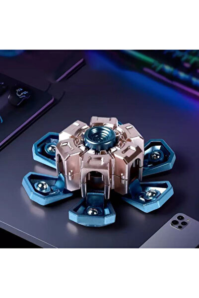 choice2 لعبة سبينر ميكانيكية إبداعية قابلة للتحويل باللون الأزرق الفاتح، بتصم...