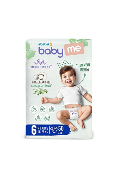 Baby&Me XL 6 Numara Bebek Bezi 15-25 kg 50 Adet