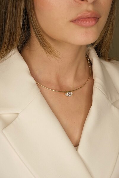 YENGEÇ Tektaş Model Choker Kolye