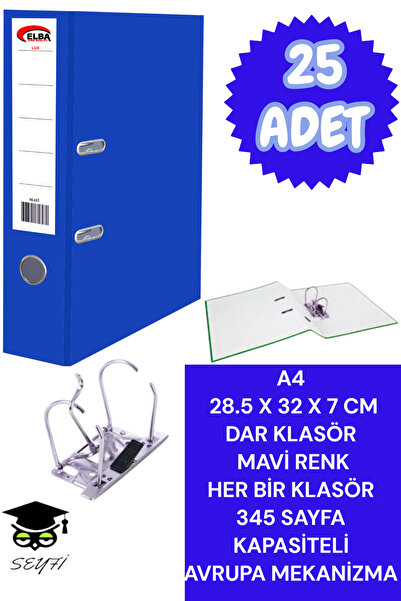 SEYFİKİRTASİYE A4 Office Folder Office Document Organizer Folder Double Metal...