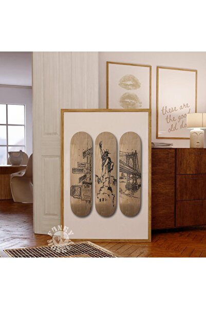 NinaStore NYC Kaykay Duvar Sanatı Baskısı / New York Şehri Trend Posteri / St...