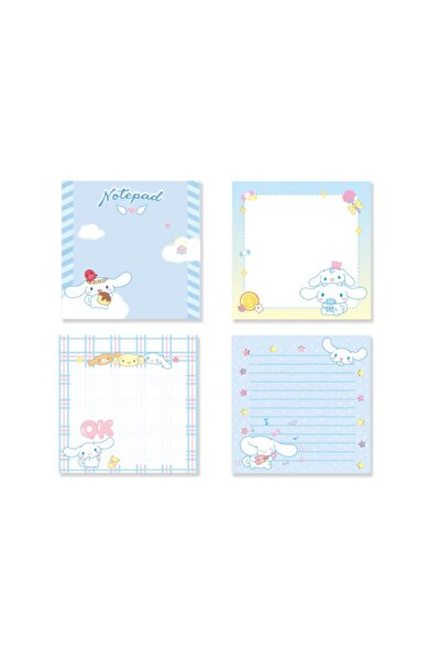 Choice3 4pcs-1 4Pcs Kawaii Cinnamoroll Sticky Note Anime Cartoon Kuromi My Me...