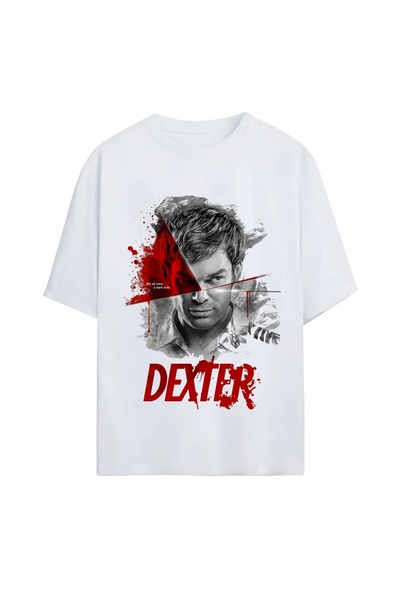 SVART WEAR Тениска Декстър с принт, унисекс, овърсайз, 100% памук