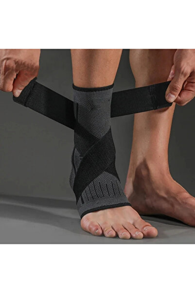 Choice3 ضمادة ضاغطة سوداء مقاس XL قطعة واحدة لدعم الكاحل، دعامة للكاحل، واقي ...