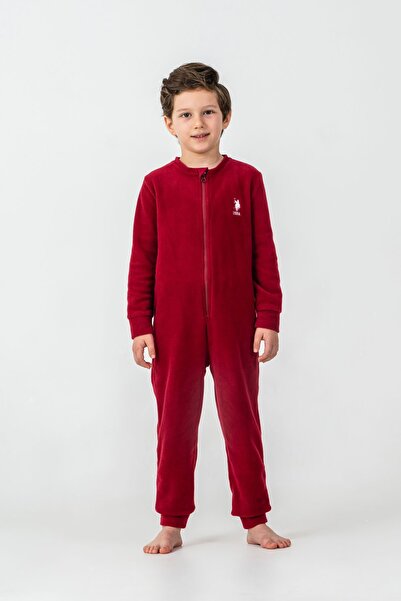 U.S. Polo Assn. U.S. Polo Assn kombinezon za dečake u bordo boji