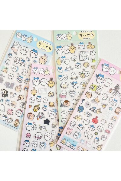 choice2 4 قطع من ملصقات تشيكاوا، ملصقات كرتونية لطيفة، ملصقات أكواب ماء كاواي...