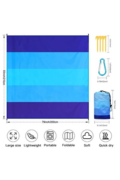 Choice 200cm*200cm 1pcs Beach Blanket Waterproof Sandproof Beach Mat 2x2.1m f...