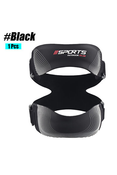 Choice3 Black-1Pcs 1/2Pcs Adjustable Knee Braces with Double Silicon Bars for...