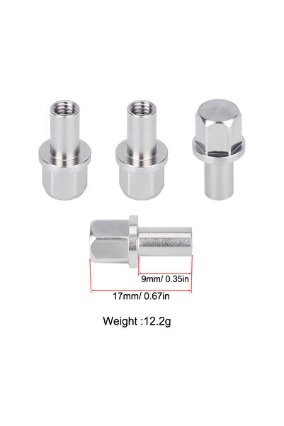 Choice3 محول محور عجلة سداسي 15 مم 4 قطع 12 مم لسيارات RC مثل Axial SCX10 TRX...
