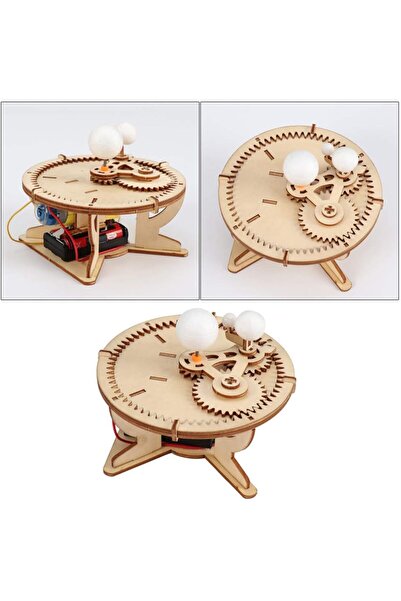 Choice1 مجموعة نماذج خشبية ميكانيكية مكونة من 3 قطع لنظام الشمس، تتضمن الشمس ...