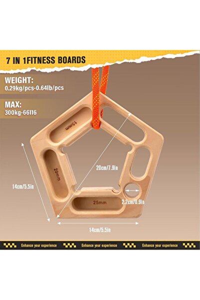 Choice لوح تقوية أصابع التسلق من آر كيه، لوح سحب، لوح تعليق، جهاز تدريب محمول...
