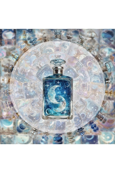 Choice 50 Pieces 50 Transparent Moon Phase Bottle Graffiti Stickers, Vibrant ...