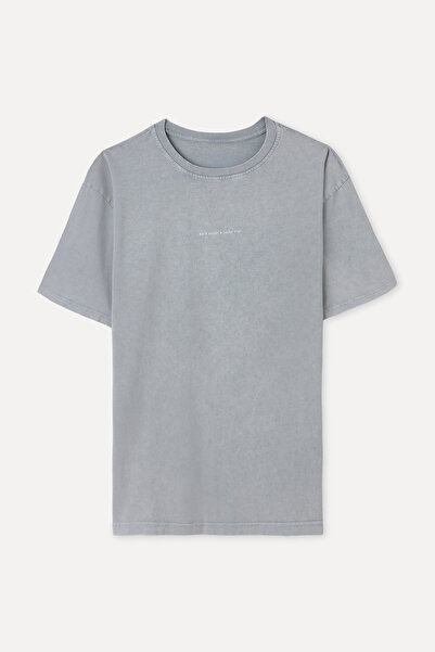 Mudo Printed Oversize Crew Neck T-Shirt