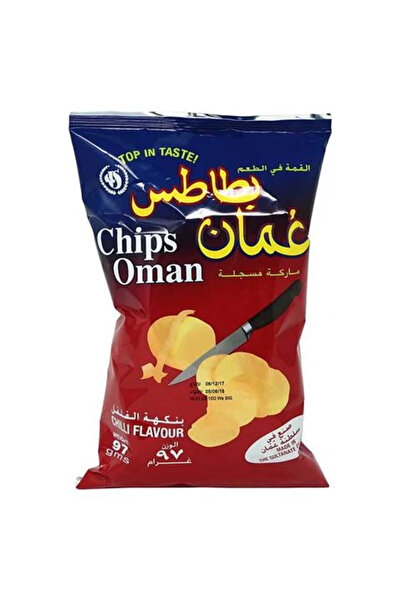 OMAN رقائق البطاطس بنكهة الفلفل الحار 97 غرام