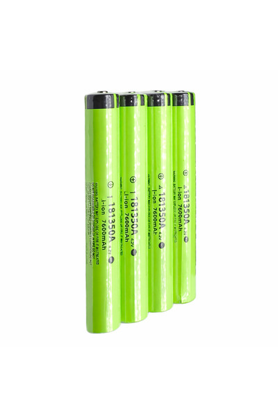 farissu 181350A 7600mAh 4.2V Li-ion Şarjlı Pil - 4 Adet (13.2 CM Uzunluk - 92...